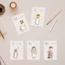 Alphabet Flash Cards with Bible Figures, Printable, ABC Flashcards, Alphabet Cards, Preschool Toddler Flashcards, Digital Download
