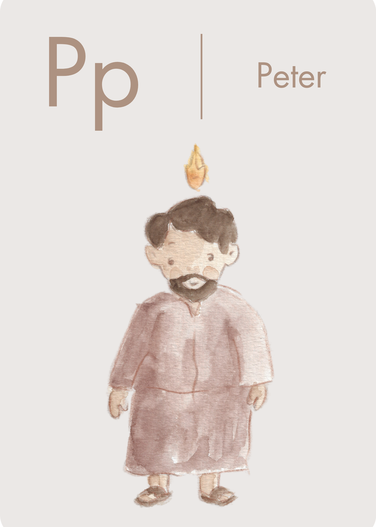 Alphabet Flash Cards with Bible Figures, Printable, ABC Flashcards, Alphabet Cards, Preschool Toddler Flashcards, Digital Download